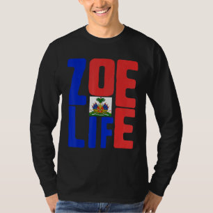 Zoe Life Haitis Pride Perfekt Haiti Flagga Day May T Shirt