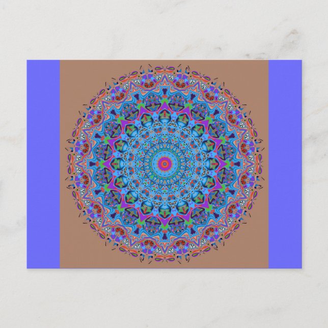 Zoe Mandala Design Vykort (Framsida)