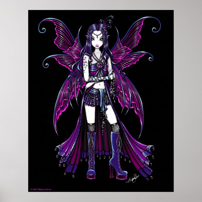 "Zoe" Shock rosa Fairy Poster (Framsidan)