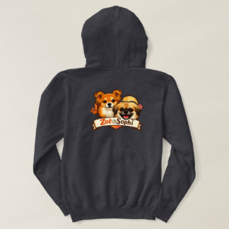 Zoë & Sophi Hund Logotyp T-Shirt Hoodie