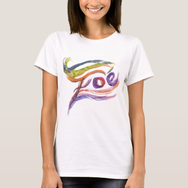 Zoe T-tröja för liten flicka Tee Shirt (Framsida)
