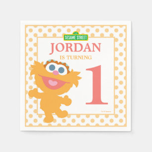 Zoey Baby Birthday Pappra Napkins Pappersservett