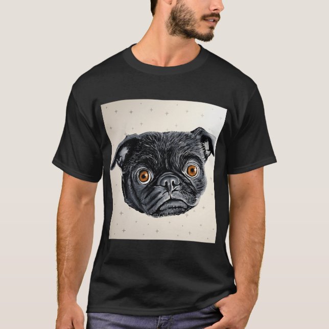 Zoey den lysande mopsen t shirt (Framsida)