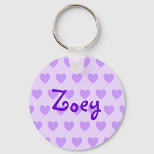 Zoey in Lila Nyckelring