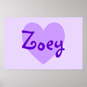 Zoey in Lila Poster