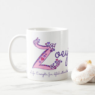 Zoey känd menande dekorativ Z monogrammugg Kaffemugg