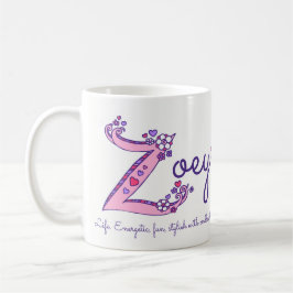 Zoey känd menande dekorativ Z monogrammugg Kaffemugg