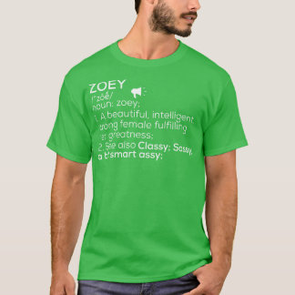 Zoey Namn Zoey Definition Zoey Female Namn Zoey Me T Shirt