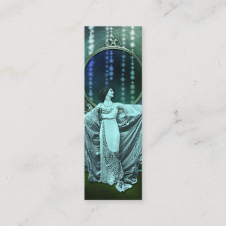 Zohara: Art décokvinna i Aqua & grönt Mini Visitkort