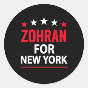 Zohran för New York – Modigt politiskt stöd Runt Klistermärke