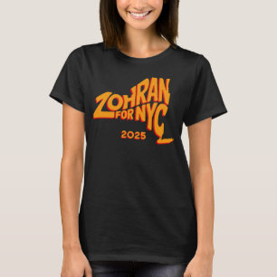 Zohran för NYC 2025 T-Shirt, Progressiv Kampanj T Shirt