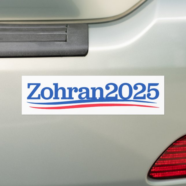 Zohran Mamdani Borgmästare NYC 2025 Bildekal (På Bil)
