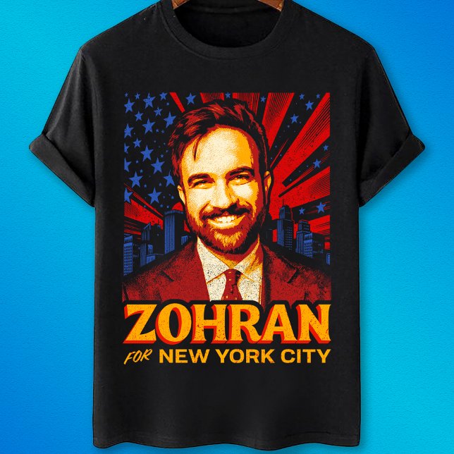 Zohran Mamdani for New York Mayor 2025 T Shirt (Skapare uppladdad)