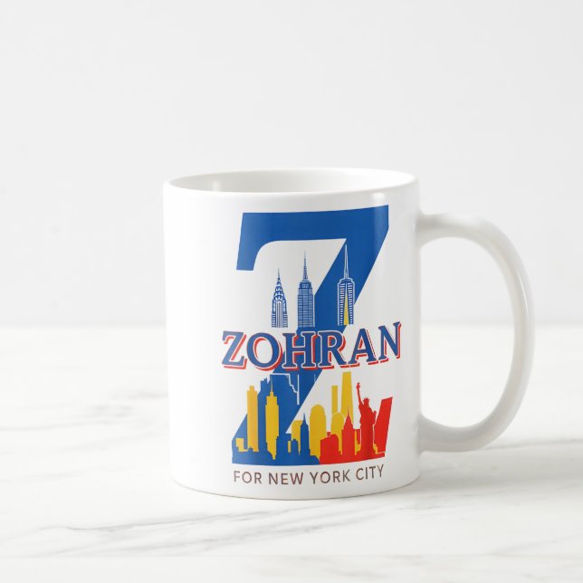 Zohran Mamdani  Kaffemugg (Höger)
