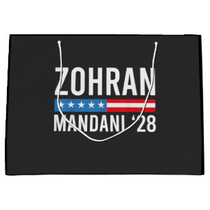 Zohran Mamdani NYC Borgmästarkandidat USA Flagga