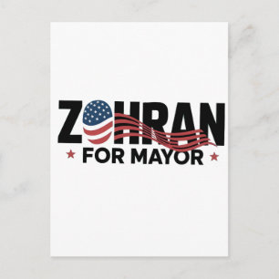Zohran Mamdani NYC Borgmästarkandidat USA Helg Vykort