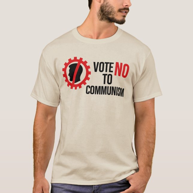 Zohran Mamdani Röst nej till kommunism  T Shirt (Framsida)