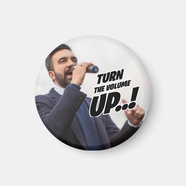 Zohran Mamdani - Skruva Upp Volymen Magnet (Framsidan)