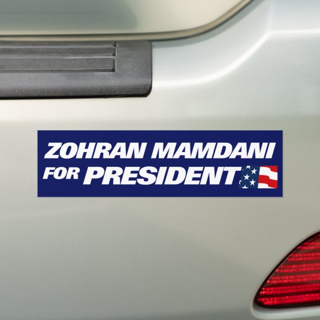 Zohran Mamdani som president 2028 Bildekal (På Bil)