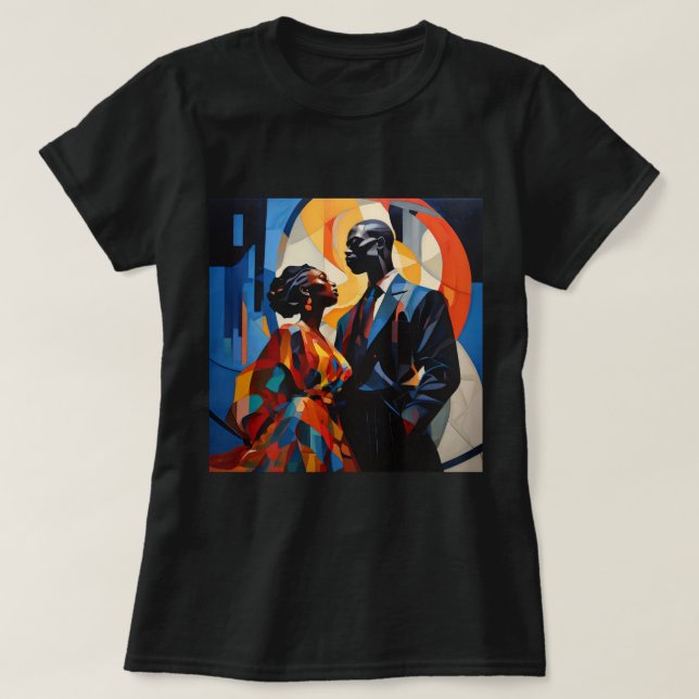 ZOINK Black Couple 0025395 T Shirt (Design framsida)