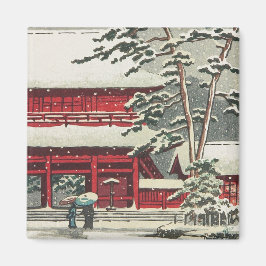Zojoji Temple Hasui Kawase shin hanga scenery art Magnet