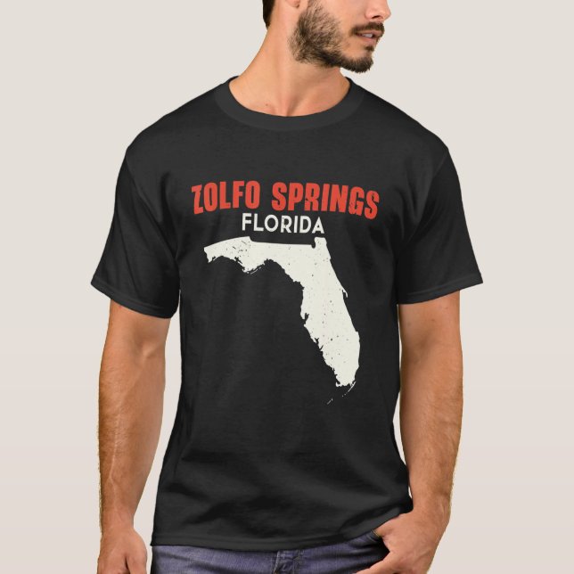 Zolfo Springs Florida USA State America Travel Flo T Shirt (Framsida)