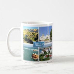 zOM005 OMAN-kollage, Asien, Kaffemugg