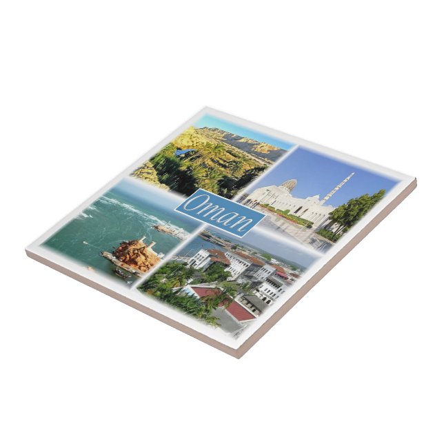 zOM005 OMAN-kollage, Asien, Kakelplatta (Sidan)