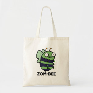Zom-bee Funny Halloween Zombie Bee Pun Tygkasse