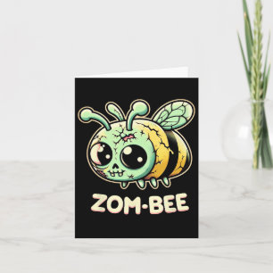 Zom-bee Sötsygt Zombiebi Serieteckning Halloween Kort