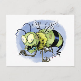 Zom-bee ( Zombie Bee ) Vykort