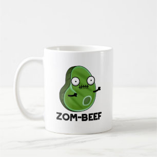 Zom-beef Funny Halloween Zombie Kött Pun Kaffemugg