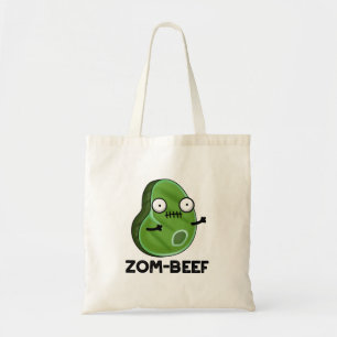 Zom-beef Funny Halloween Zombie Kött Pun Tygkasse