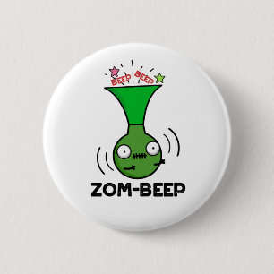 Zom-beep Funny Halloween Zombie Honker Pun Knapp