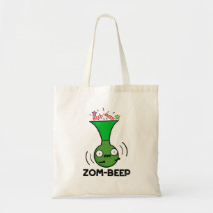 Zom-beep Funny Halloween Zombie Honker Pun Tygkasse