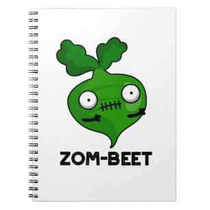 Zom-beta Funny Halloween Zombie Beet Pun Anteckningsbok