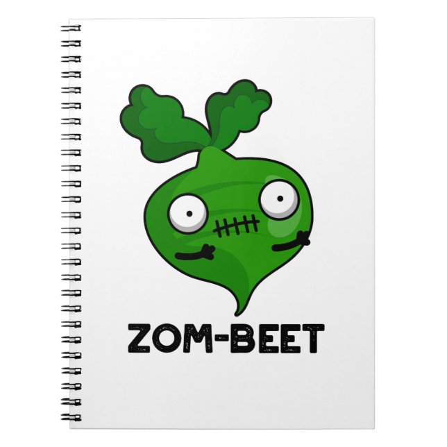 Zom-beta Funny Halloween Zombie Beet Pun Anteckningsbok (Framsidan)