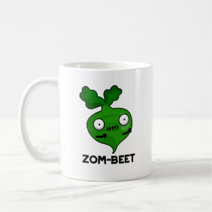 Zom-beta Funny Halloween Zombie Beet Pun Kaffemugg