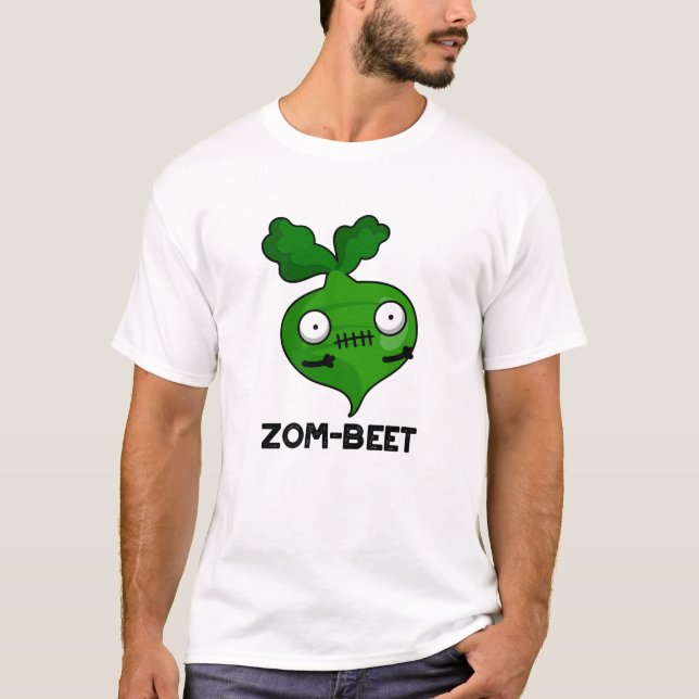 Zom-beta Funny Halloween Zombie Beet Pun T Shirt (Framsida)