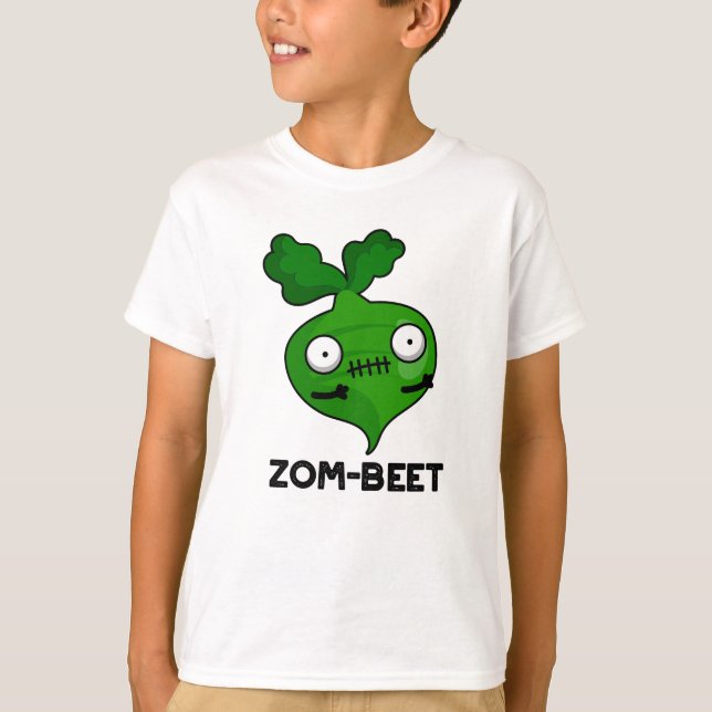 Zom-beta Funny Halloween Zombie Beet Pun T Shirt (Framsida)