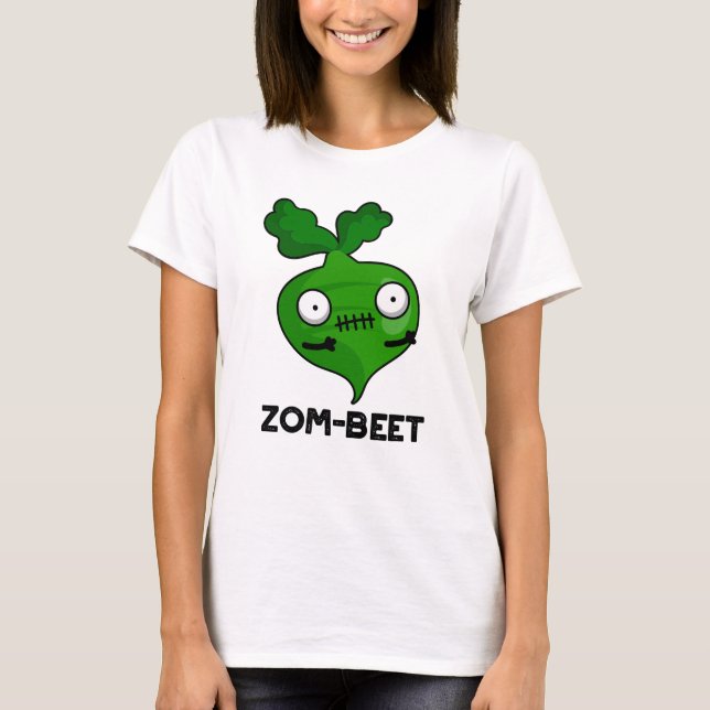 Zom-beta Funny Halloween Zombie Beet Pun T Shirt (Framsida)