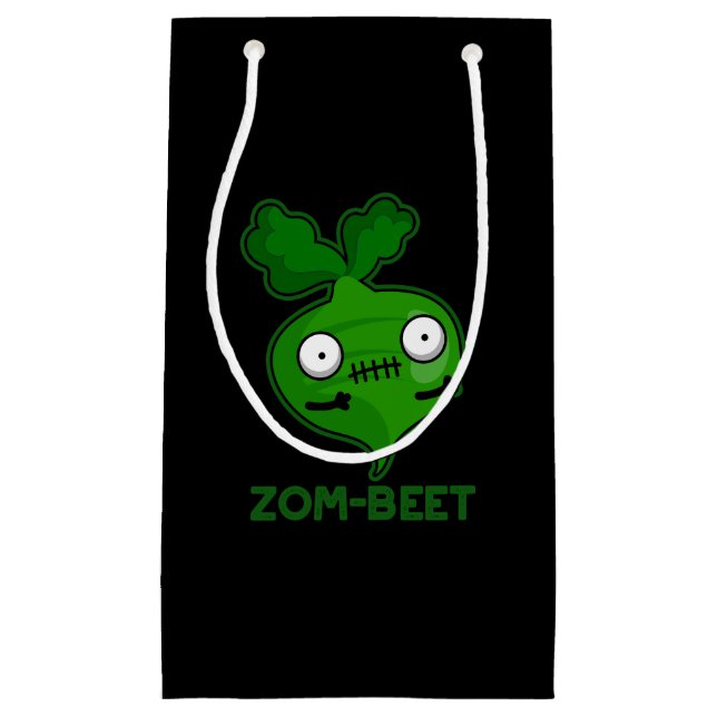 Zom-beta Funny Zombie Beet Pun Mörk BG (Framsidan)