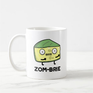 Zom-brie Funny Halloween Zombie Brie Cheese Pun Kaffemugg