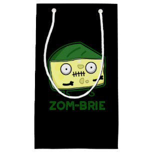 Zom-brie Funny Zombie Pun Mörk BG