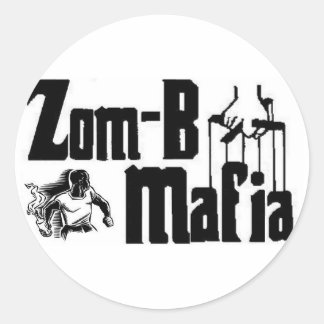 zom-maffia runt klistermärke