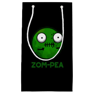 Zom-pea Funny Zombie Pea Pun Mörk BG