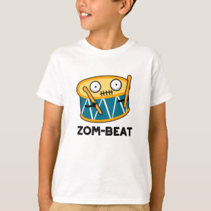Zom-slag Funny Halloween Zombie Drum Pun T Shirt