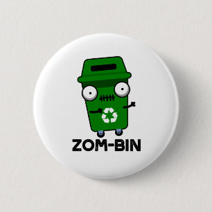 Zom-tunna Funny Halloween Zombie Sopor Tunna Pun Knapp