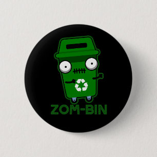 Zom-tunna Funny Zombie Sopor Tunna Pun Mörk BG Knapp