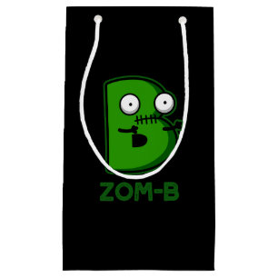 Zomb-b Funny Halloween Zombie Alphabet B Pun